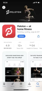 Open The Peloton App