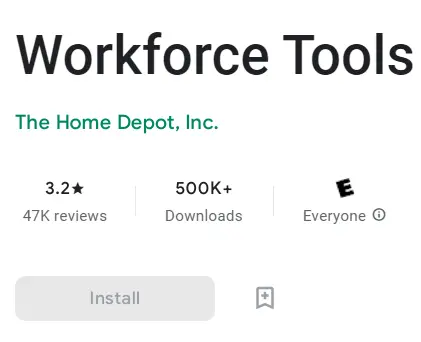 Workforce Tools App Not Working