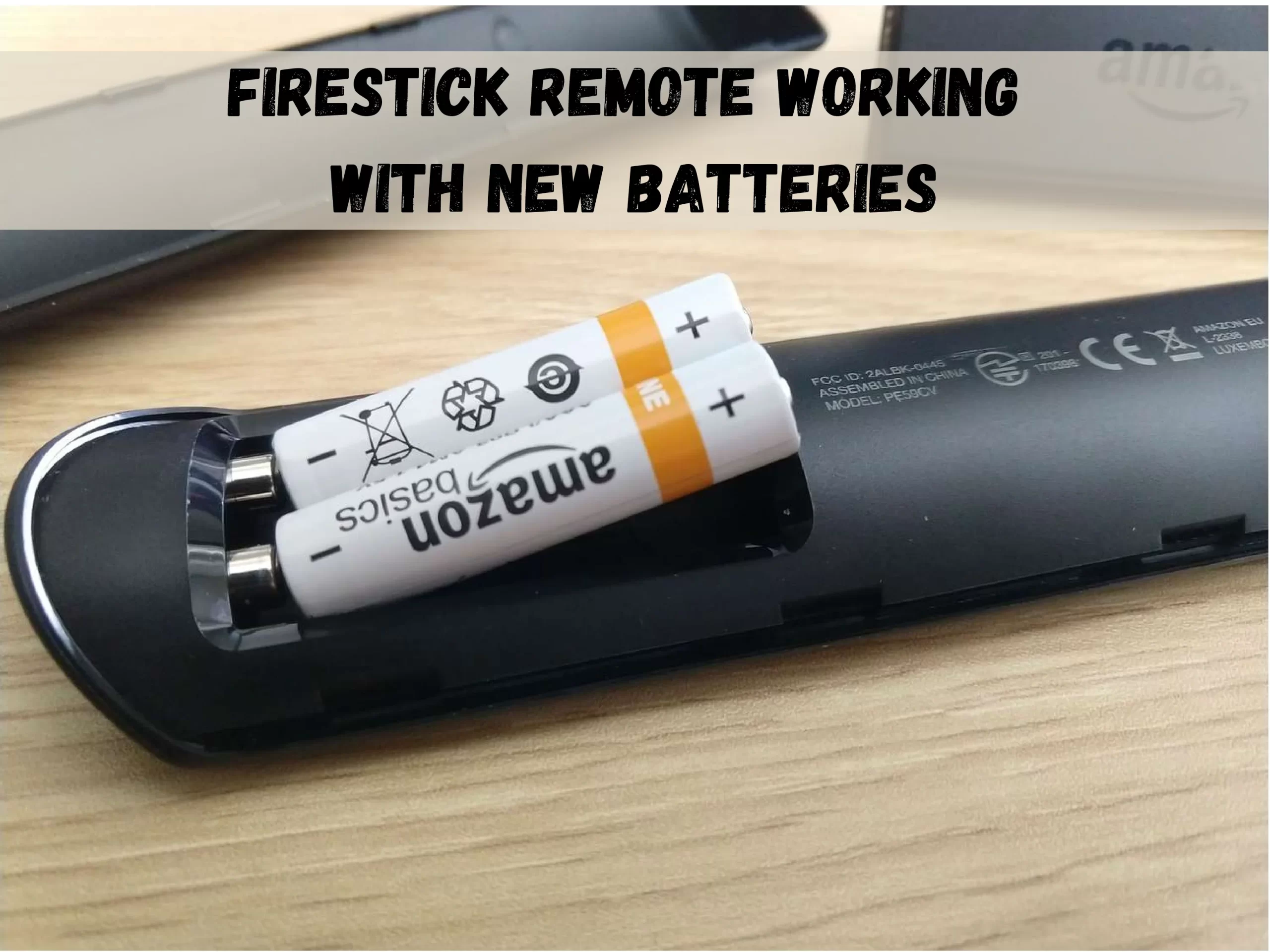 Fire Stick Remote Is Not Working With New Batteries