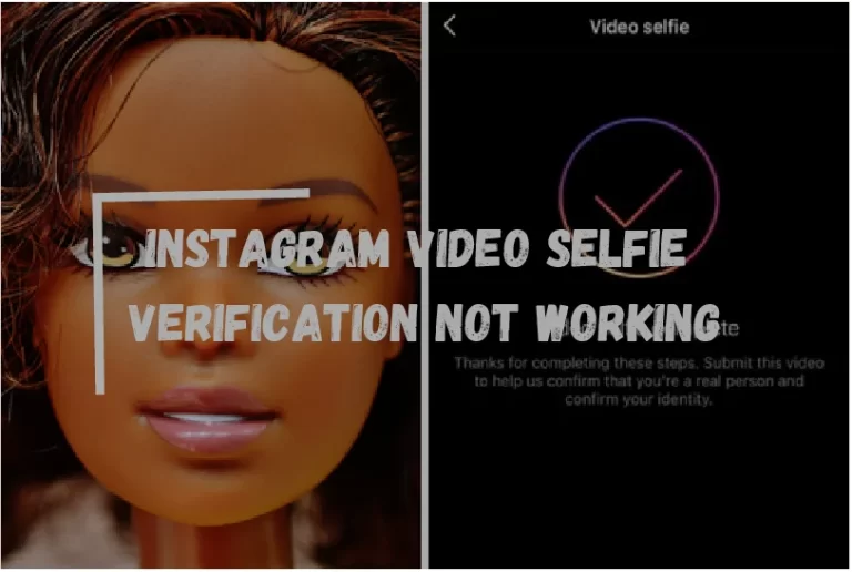 Instagram Video Selfie Verification Not Working?