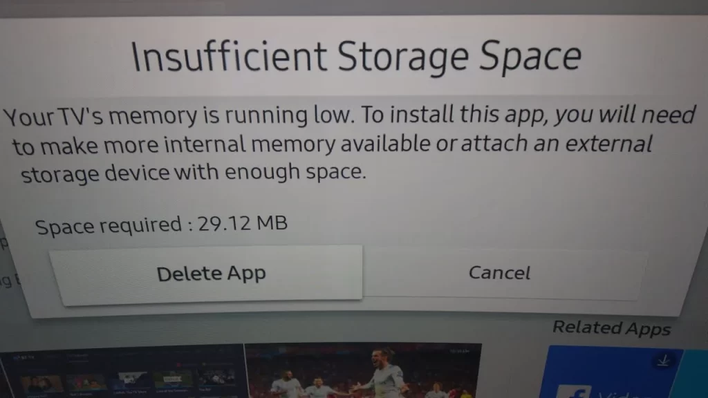 Storage Space on Samsung TVs