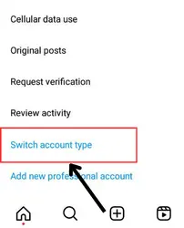 Change Your Account Type